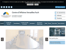 Tablet Screenshot of centre-affaires-versailles-foch.fr